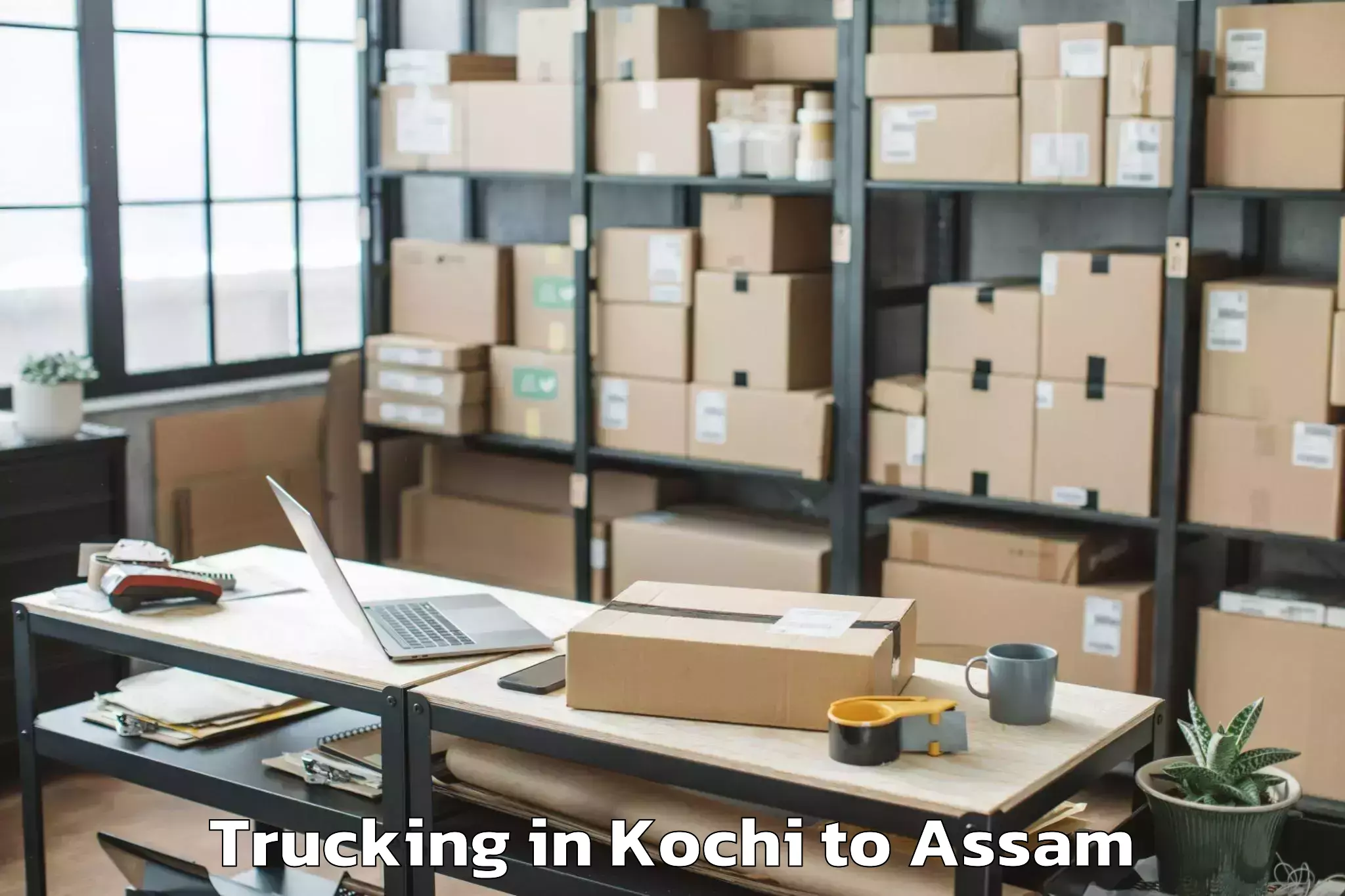 Efficient Kochi to Dhing Town Trucking